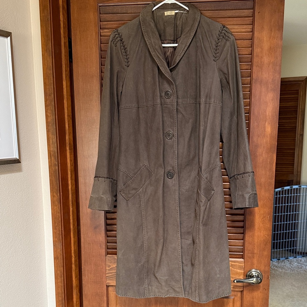 Women's Max Studio Leather Coat